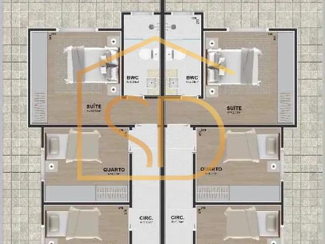 Imagem 5: Maravilhosa Casa Nova Moderna com 3 quartos 1 suíte , 124,28m², à venda em São José