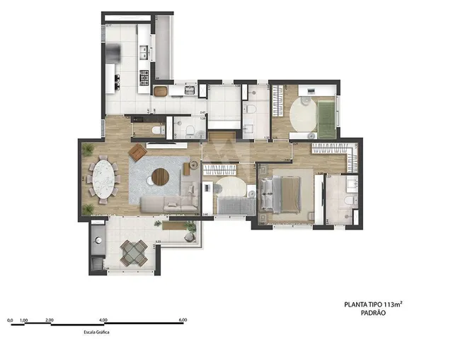 Imagem 7: Apartamento no Parque Ecoville andar alto
