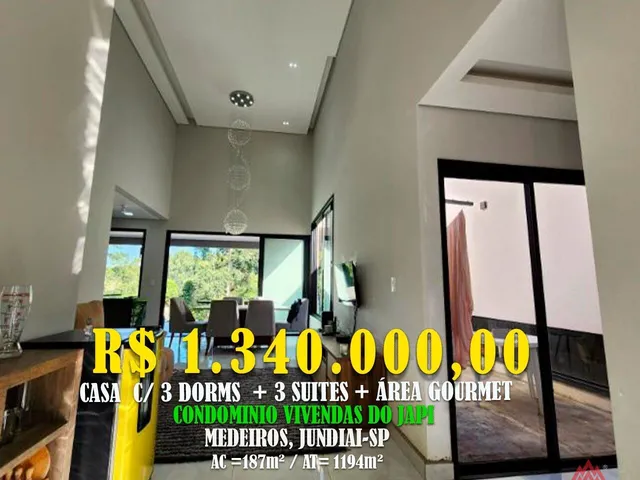 Imagem: Vivendas do Japi,187M², Medeiros, Jundiaí