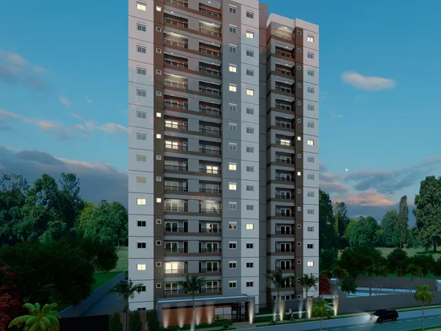 Imagem: O apartamento possui 2 Dormitórios, 1 Banheiro, 1 Vaga na