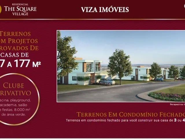 Imagem: Terreno a Partir de 125 a 247 M² a 300M