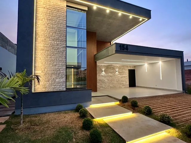 Imagem 9: Casa Térrea com 3 suítes, 4 vagas, Salas integradas, Área gourmet, Piscina no