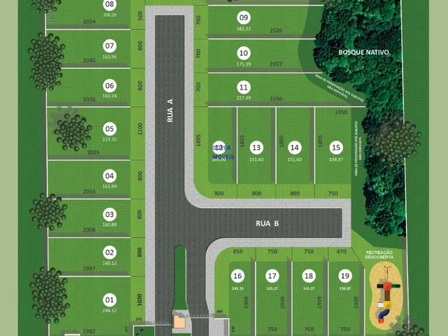Imagem 6: Lotes de 145m² a 223m² de área privativa, podendo ser parcelado direto c incorporadora