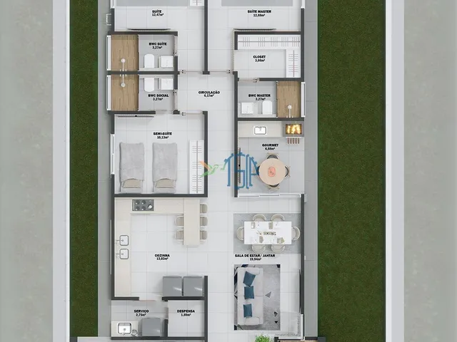 Imagem 7: CASA NO CAMPOs DO CONDE - Casa Mossoró /REGIÃO NOBRE/CAMPOS DO CONDE