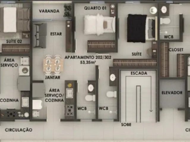 Imagem 3: Raimundo Dutra Apartamento com 3 dormitórios