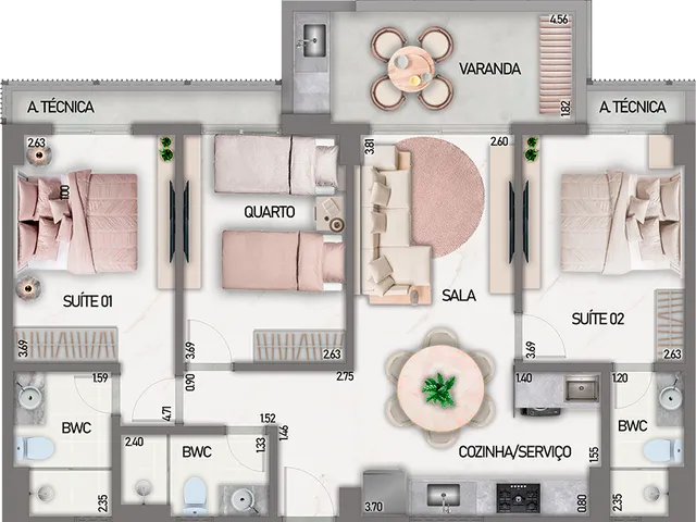 Imagem 10: Bela Formosa Apartamento com 2 dormitórios