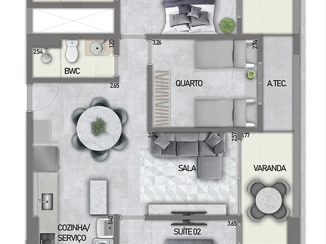 Imagem 11: Bela Formosa Apartamento com 2 dormitórios