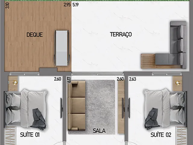 Imagem 12: Bela Formosa Apartamento com 2 dormitórios