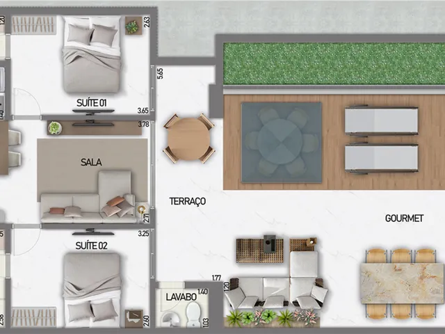 Imagem 13: Bela Formosa Apartamento com 2 dormitórios