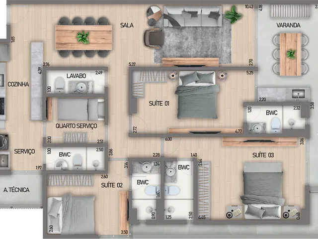 Imagem 14: Bela Formosa Apartamento com 2 dormitórios