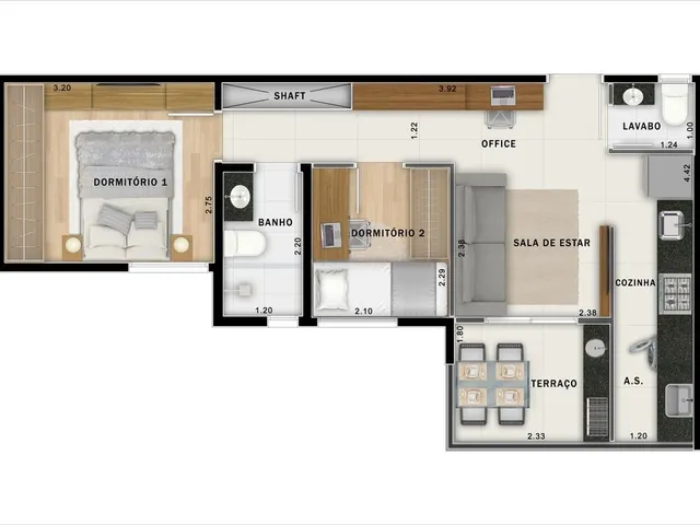 Imagem 8: 0 Apartamento com 2 dormitórios