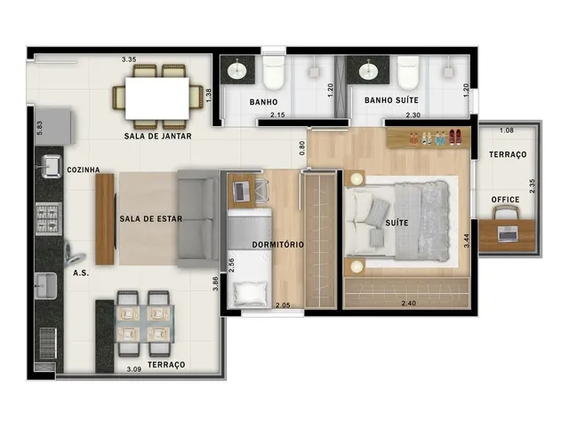 Imagem 13: 0 Apartamento com 2 dormitórios