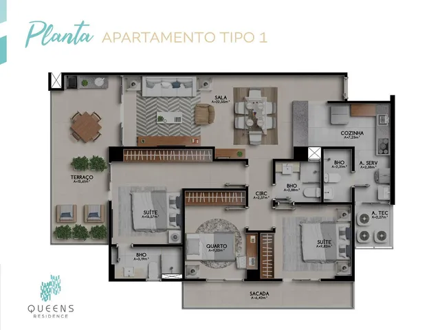 Imagem 8: QUEENS RESIDENCE – Sofisticação, Conforto e Sustentabilidade em Belém
