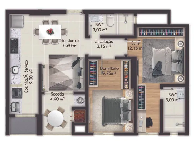 Imagem 5: West Village Apartamento com 2 dormitórios