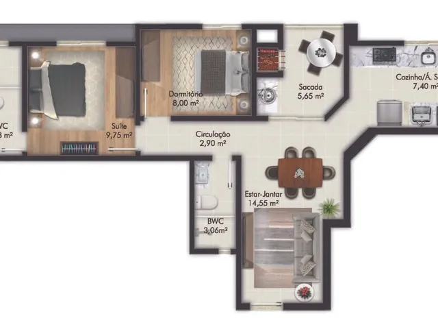 Imagem 6: West Village Apartamento com 2 dormitórios