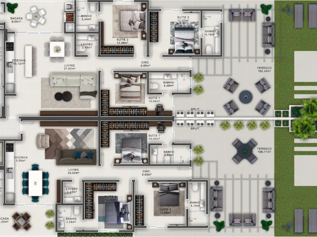 Imagem 2: Oxford - Oxford Apartamento com 3 dormitórios