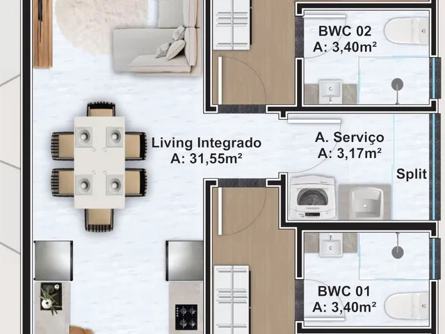 Imagem 4: Copacabana Apartamento com 3 dormitórios