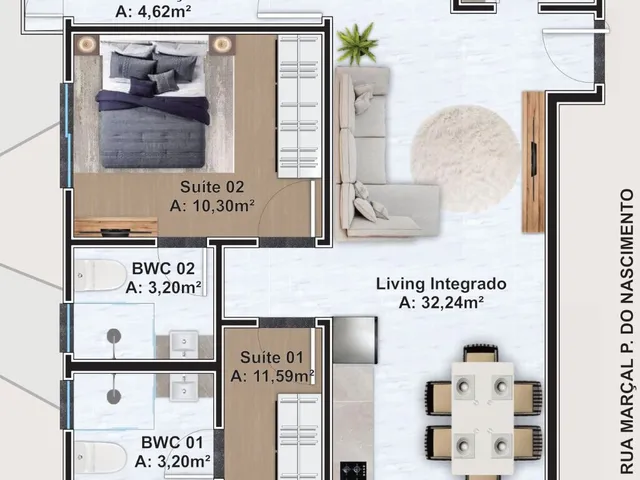 Imagem 5: Copacabana Apartamento com 3 dormitórios