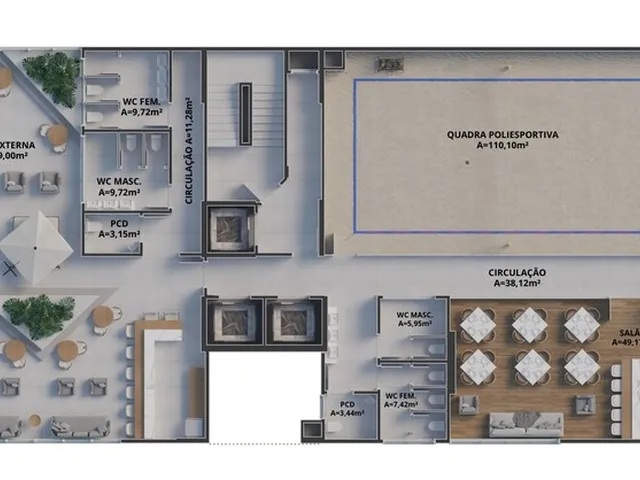 Imagem 3: Zion Tower Apartamento com 3 dormitórios