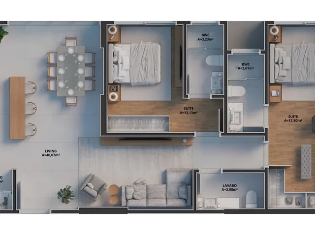 Imagem 5: Zion Tower Apartamento com 3 dormitórios