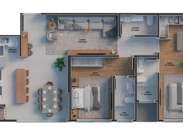 Imagem 6: Zion Tower Apartamento com 3 dormitórios