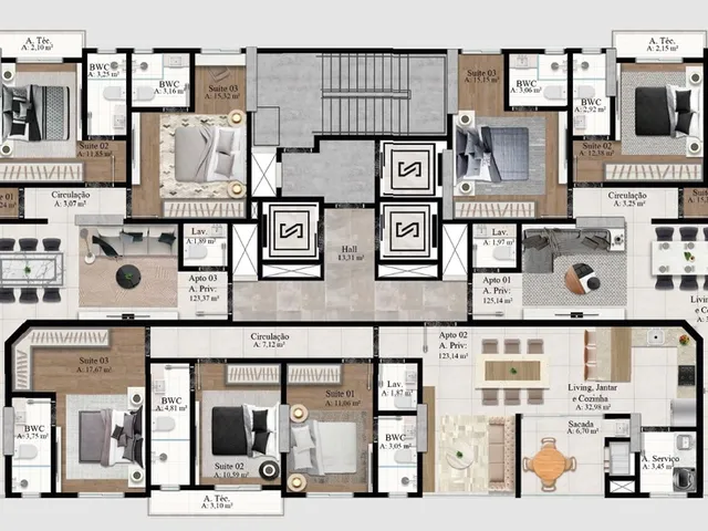 Imagem 4: Ammos 104 Apartamento com 3 dormitórios