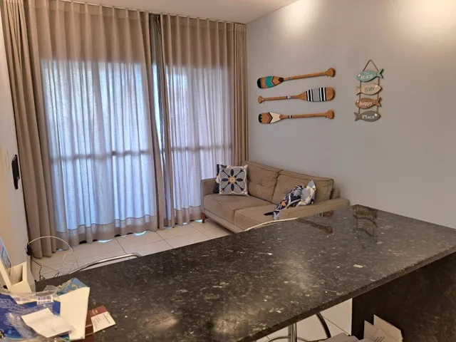 Imagem 9: Apartamento com 1/4 nascente total, varanda, mobiliado, medindo 43 m² no terceiro andar