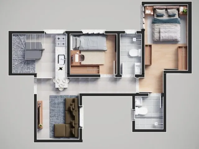 Imagem 10: Comprar cobertura com 2 quartos em bairro Campestre Santo André SP, apartamento sem