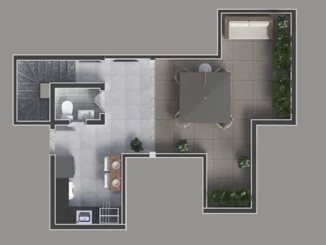 Imagem 11: Comprar cobertura com 2 quartos em bairro Campestre Santo André SP, apartamento sem