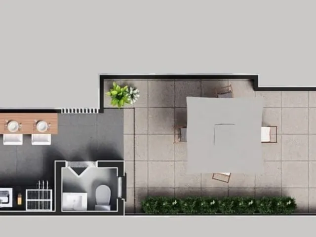 Imagem 14: Comprar cobertura com 2 quartos em bairro Campestre Santo André SP, apartamento sem
