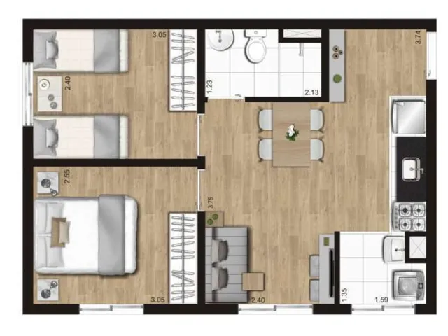 Imagem 16: 0 Apartamento com 2 dormitórios