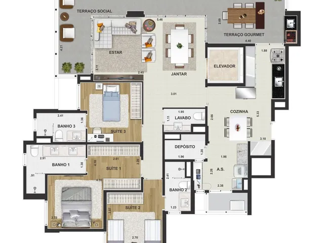 Imagem 13: 0 Apartamento com 3 dormitórios