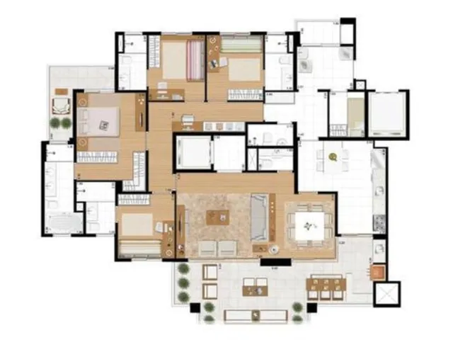 Imagem 5: Edifício Edifício Immani, apartamento 4 quartos em bairro Jardim Santo...