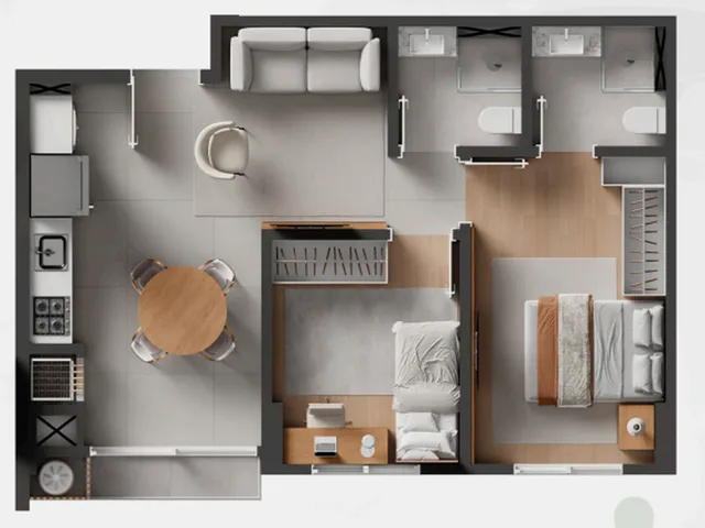 Imagem 4: Cobertura de Luxo no Centro de Itajaí-Sc com 4 Quartos, 2 Suítes, 268,30 M². Aproveite!