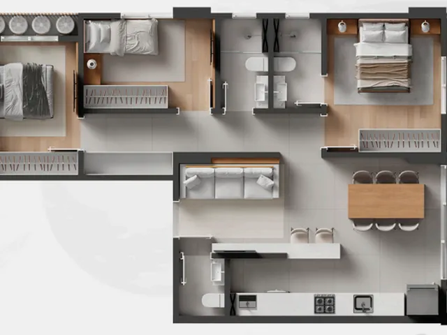 Imagem 6: Cobertura de Luxo no Centro de Itajaí-Sc com 4 Quartos, 2 Suítes, 268,30 M². Aproveite!