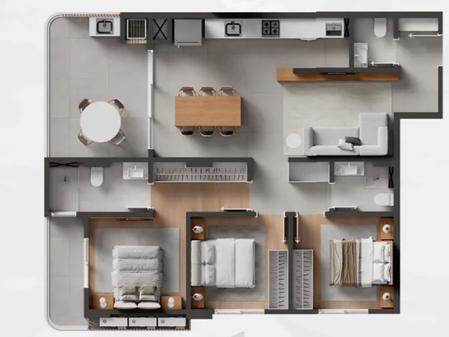 Imagem 7: Cobertura de Luxo no Centro de Itajaí-Sc com 4 Quartos, 2 Suítes, 268,30 M². Aproveite!