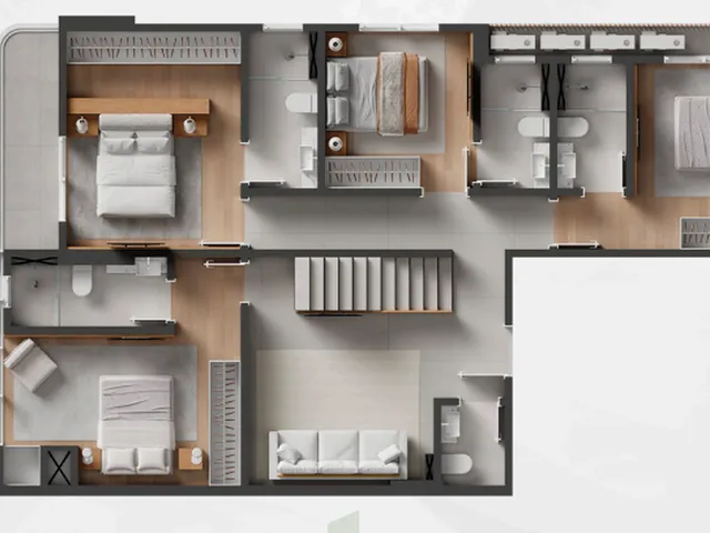 Imagem 14: Cobertura de Luxo no Centro de Itajaí-Sc com 4 Quartos, 2 Suítes, 268,30 M². Aproveite!