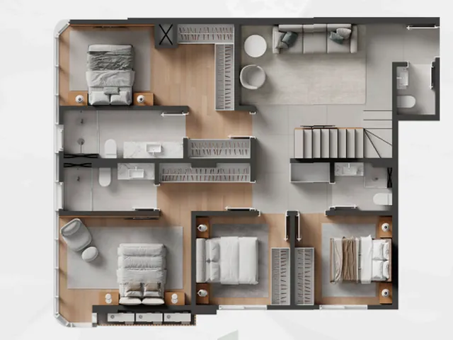 Imagem 16: Cobertura de Luxo no Centro de Itajaí-Sc com 4 Quartos, 2 Suítes, 268,30 M². Aproveite!