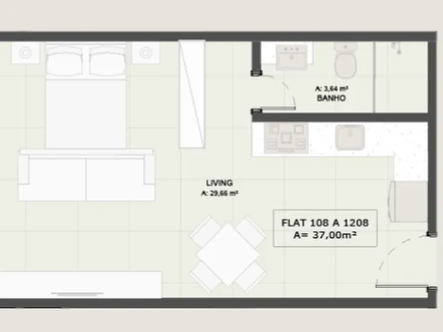 Imagem 5: Elohim - Elohim Apartamento com 2 dormitórios