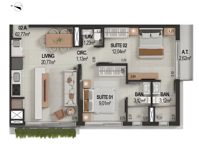 Imagem 3: Apartamento Residencial em Itapema - Sc, Várzea