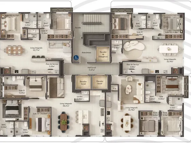 Imagem 3: Ocean Coast Apartamento com 2 dormitórios