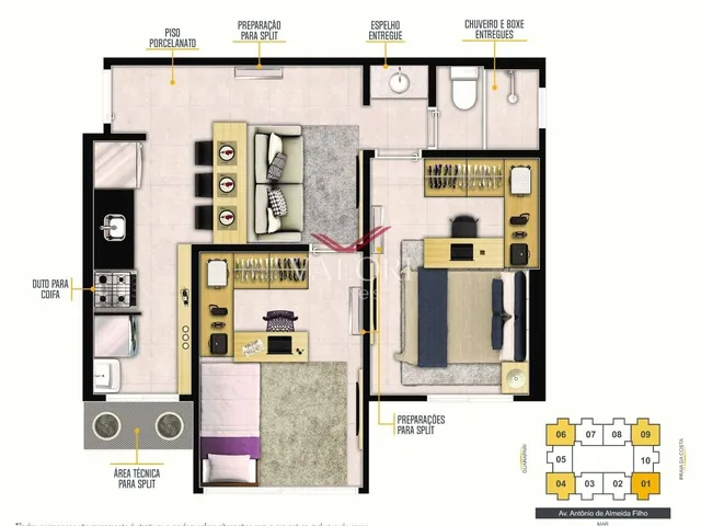 Imagem 12: Apartamento 2 Quartos 3 Quadras do Mar de Itaparica