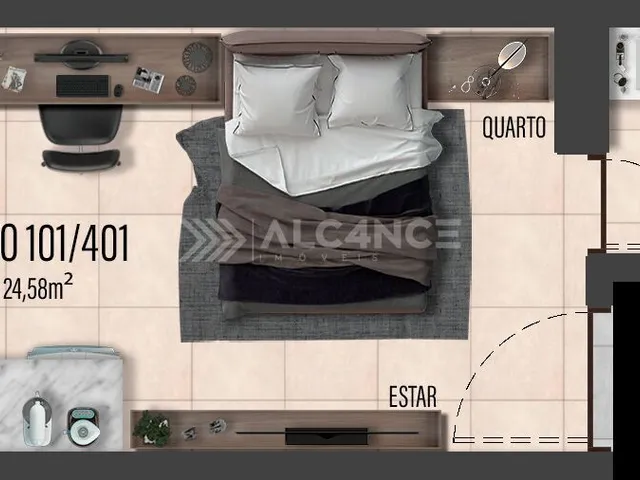 Imagem: Flat - 24,58m² - Intermares, Cabedelo/PB