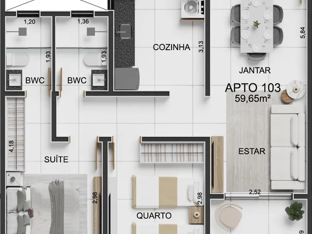 Imagem 5: Makar Apartamento com 3 dormitórios