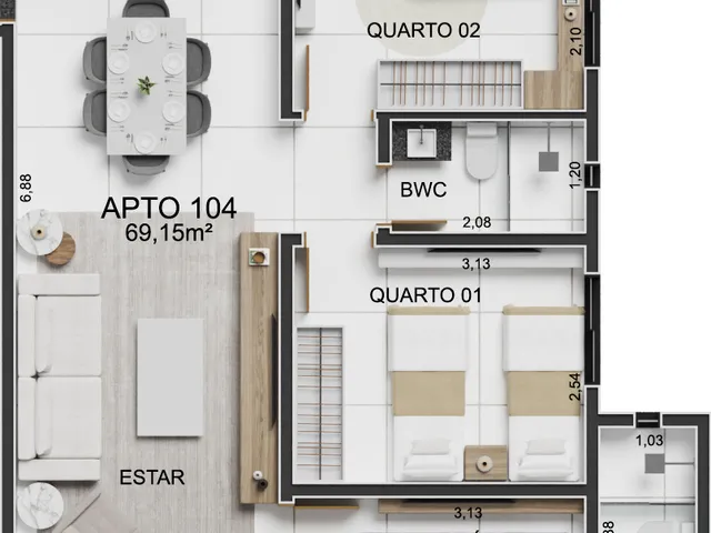 Imagem 7: Makar Apartamento com 3 dormitórios