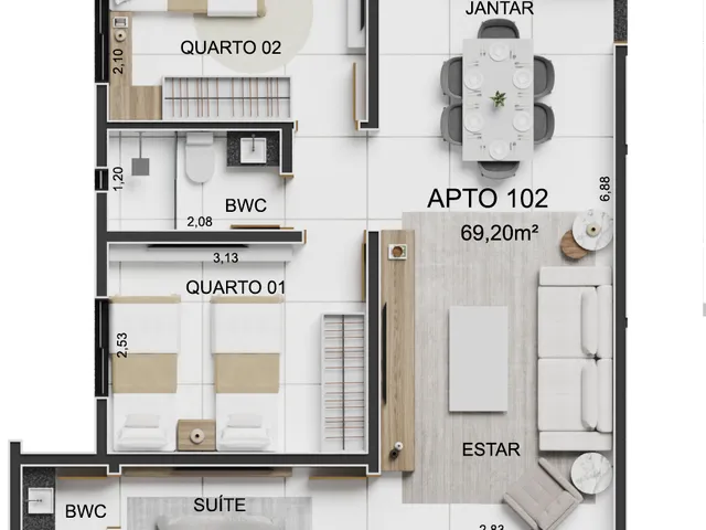 Imagem 8: Makar Apartamento com 3 dormitórios