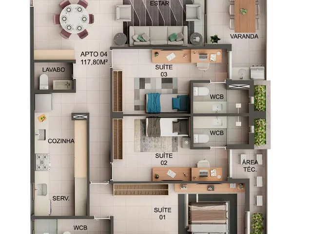 Imagem 5: Eco Jardins Apartamento com 3 dormitórios