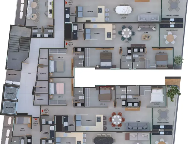 Imagem 3: Aura Apartamento com 3 dormitórios