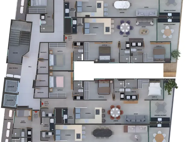 Imagem 4: Aura Apartamento com 3 dormitórios