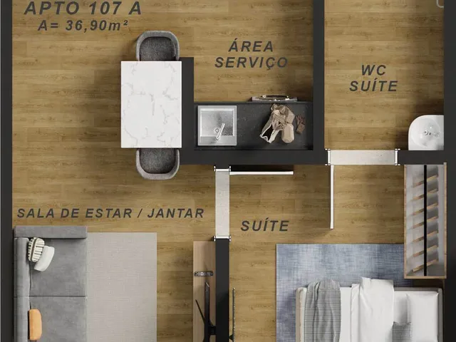 Imagem 2: Noa Apartamento com 2 dormitórios